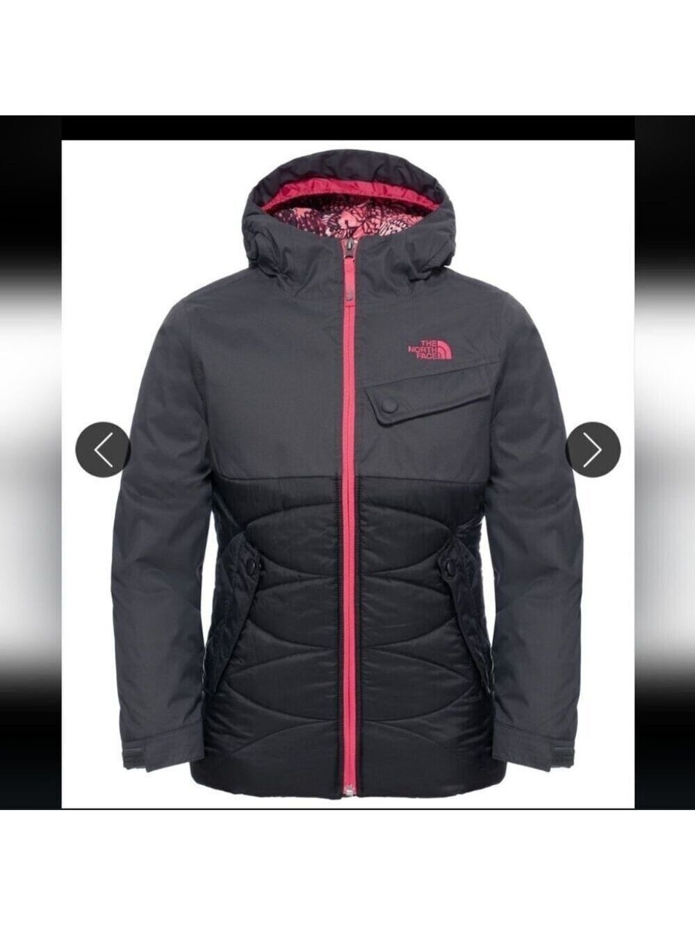 THE NORTH FACE | Carly Insulated Jacket in a grey and black Sz XS S